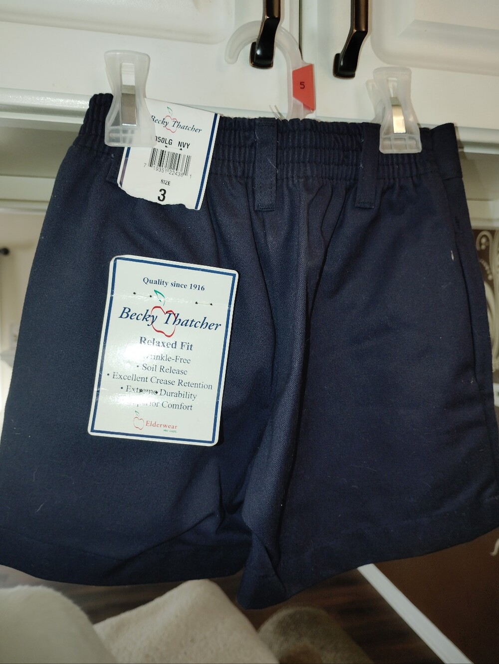 Nwt 3 Becky Thatcher By Elder Where Navy Uniform Casual Boys Baby Shorts: - Picture 2 of 5